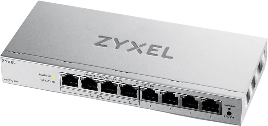 Zyxel GS1200-8HPv3 PoE