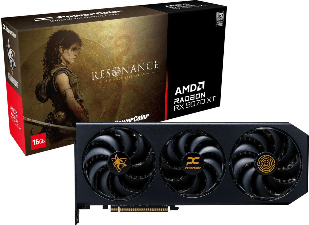 PowerColor Radeon RX 9070 XT 16GB Hellhound Resonance Edition
