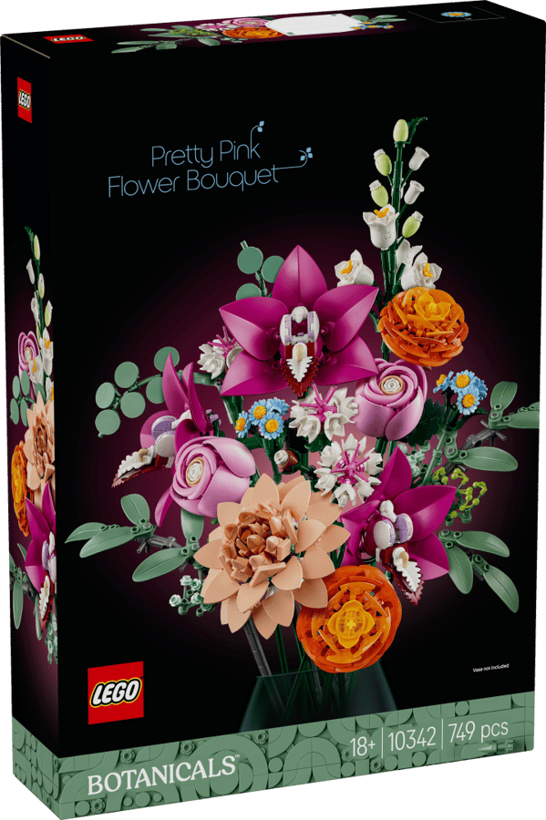 LEGO Icons Botanical Collection Vacker rosa blombukett 10342