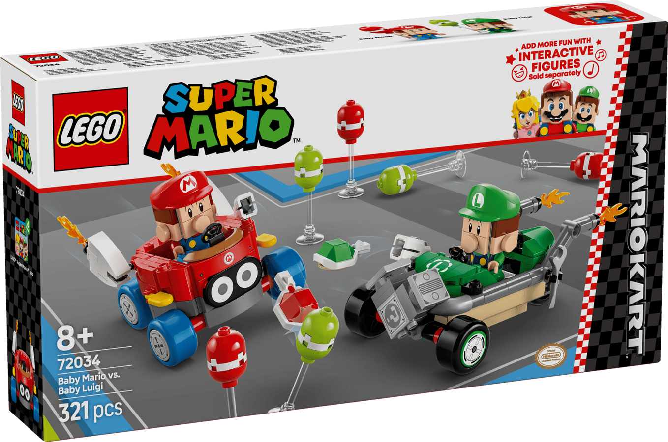LEGO Mario Kart Baby Mario vs Baby Luigi 72034