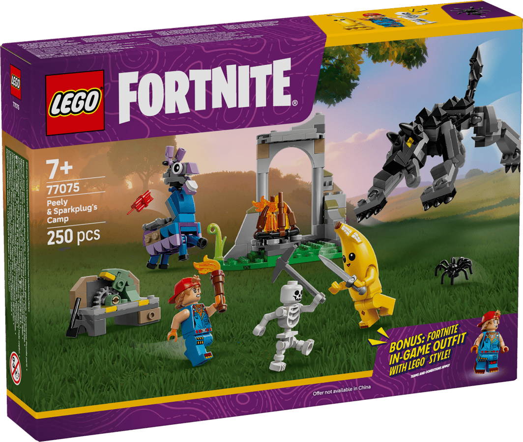 LEGO Fortnite Peely & Sparkplugs läger 77075