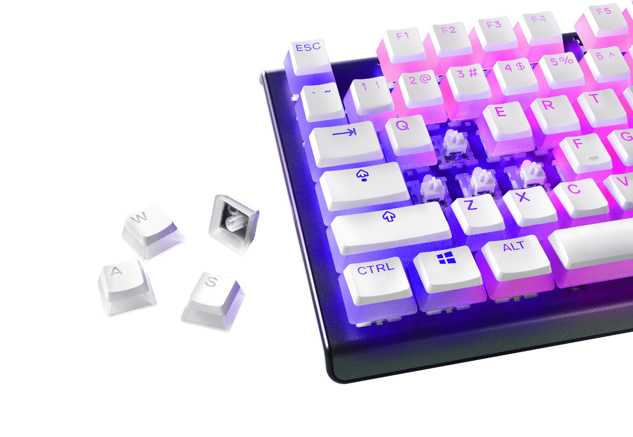 SteelSeries PrismCAPS White Nordic