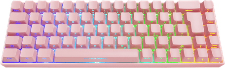 DELTACO Gaming Tangentbord PK95R Rosa 65% Red
