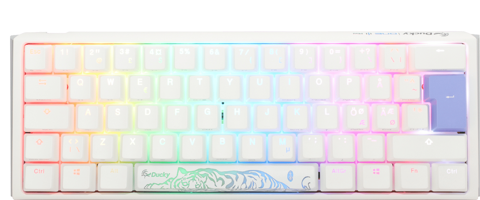 Ducky - One 3 Classic Pure White Mini 60% Cherry Brown
