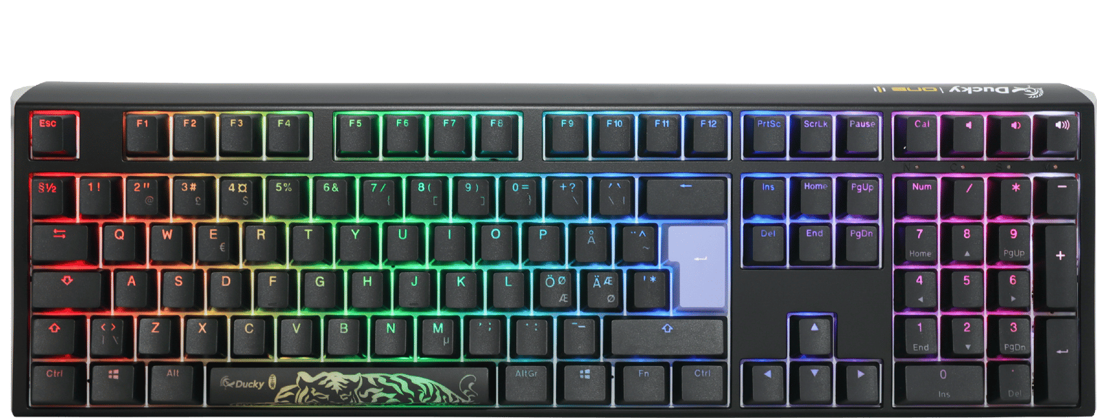 Ducky - One 3 Classic Black Fullsize Cherry Silent Red