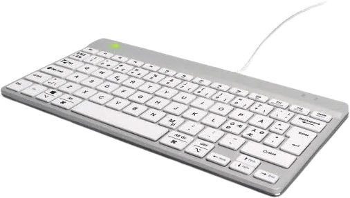 R-Go Compact Break Ergonomiskt Tangentbord - Vit