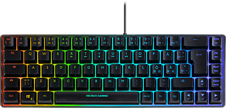 DELTACO Gaming Tangentbord 60% DK240 Svart