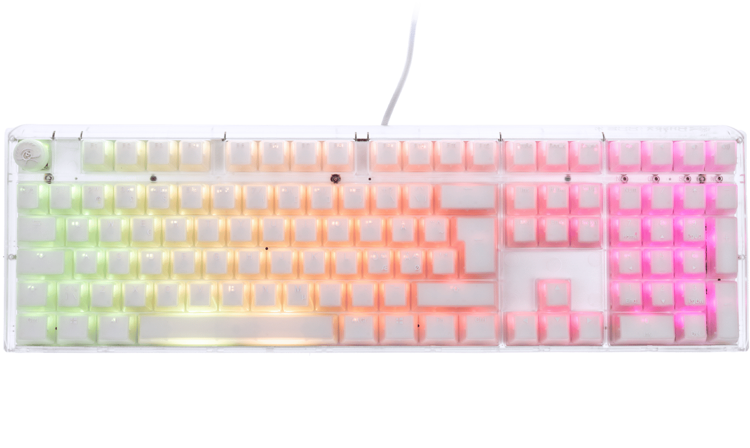 Ducky - One 3 Aura White Fullsize Cherry Brown