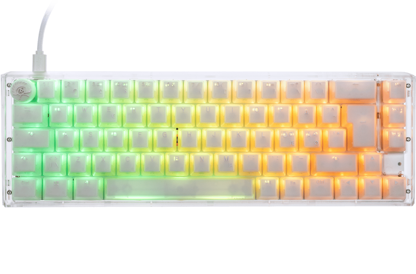 Ducky - One 3 Aura White 65% Cherry Red
