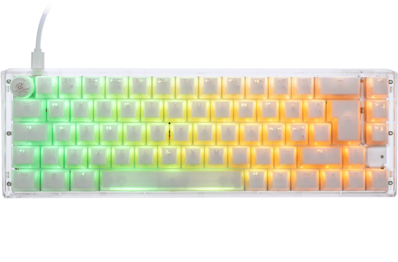 Ducky - One 3 Aura White 65% Gateron Baby Kangaroo