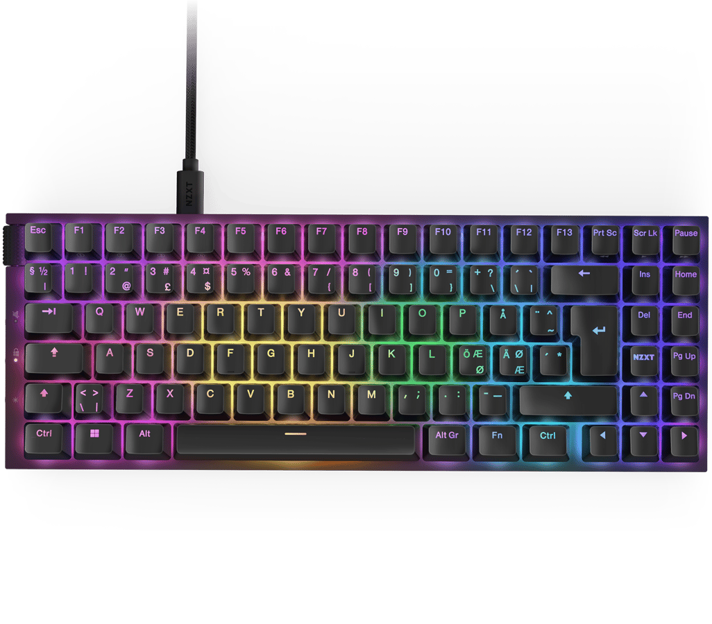 NZXT Function 2 MiniTKL Switch Keyboard Svart