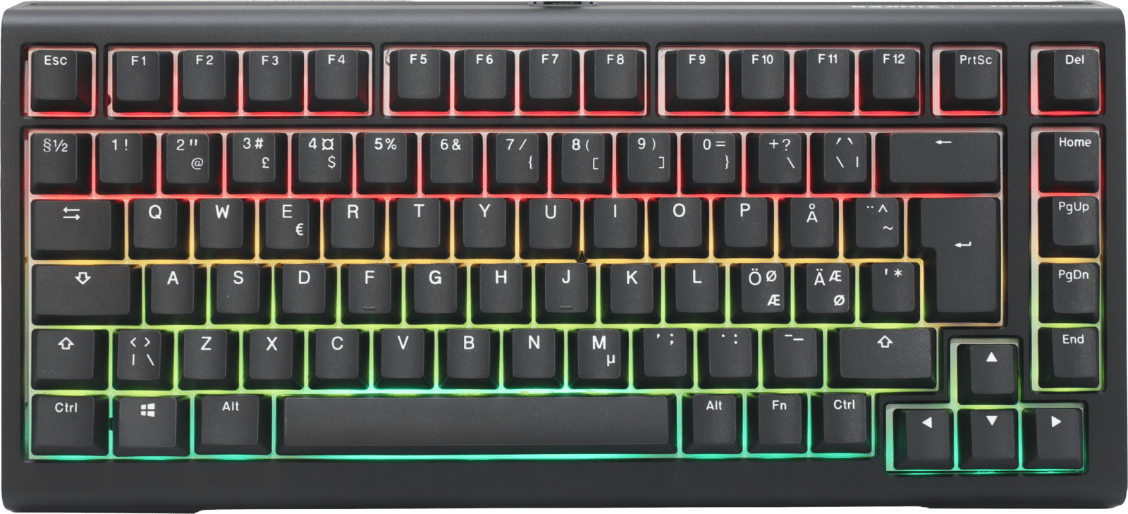 Ducky - Tinker75 Prebuilt ISO Svart Cherry MX Blue