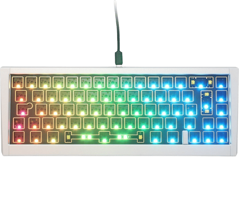 Ducky - Outlaw65 Barebone ANSI Silver