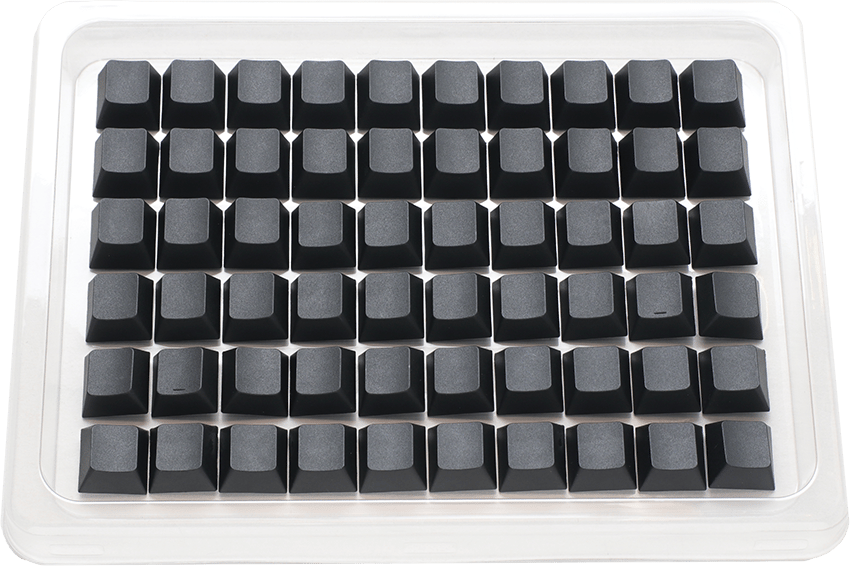 Ducky Blank132 Keycap set Cherry Profile PBT Svart