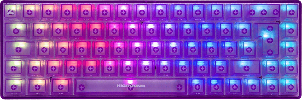 Higround AMETHYST Base 65 Hotswap White Flame