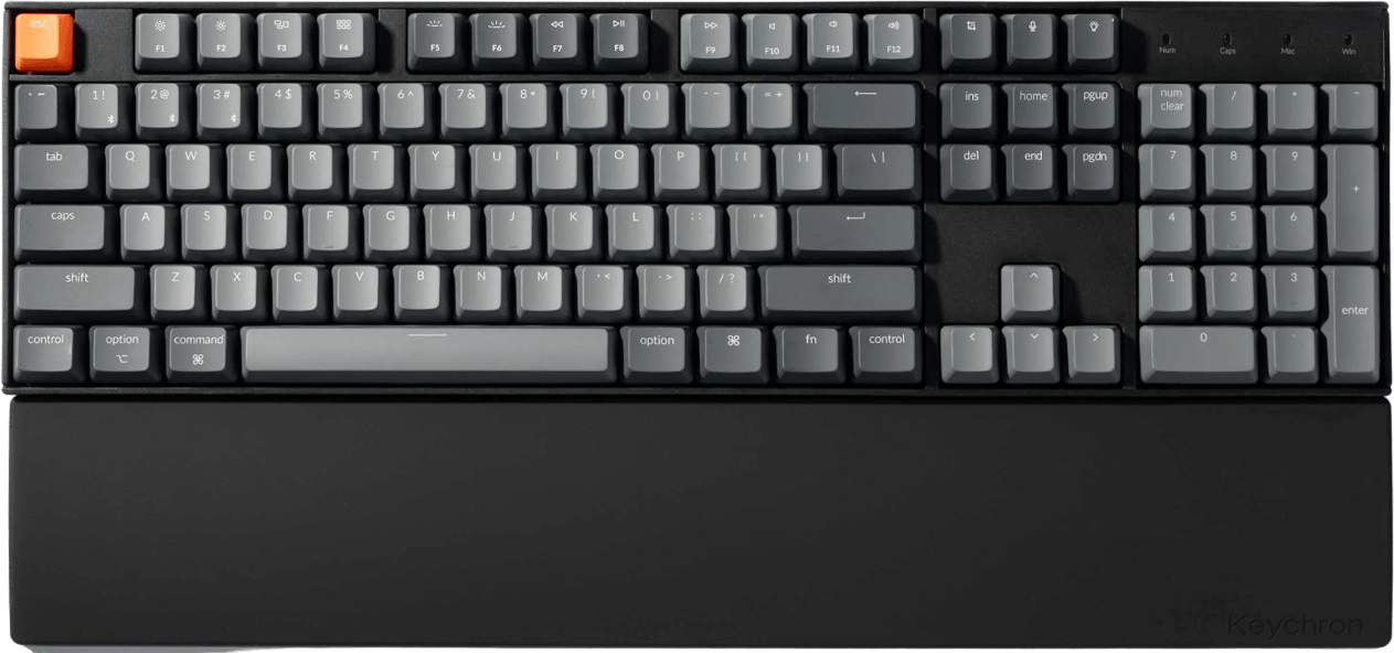 Keychron K10 Silicon Palmrest Svart