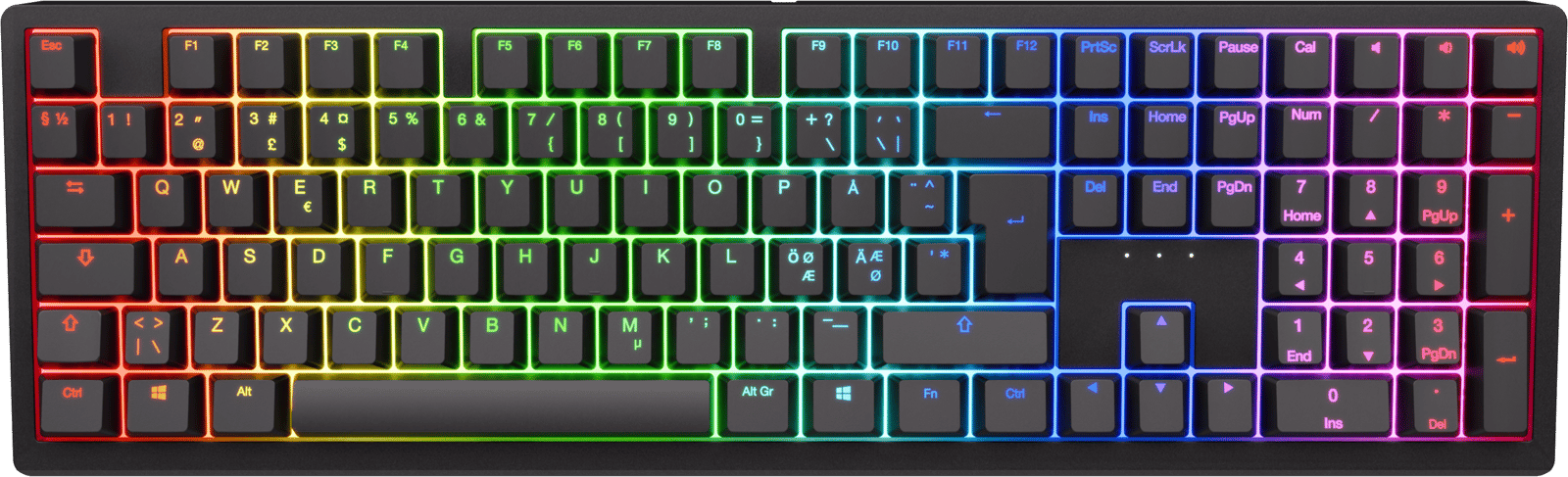 Ducky Zero MX2A Speed Silver Fullzise Wireless Svart