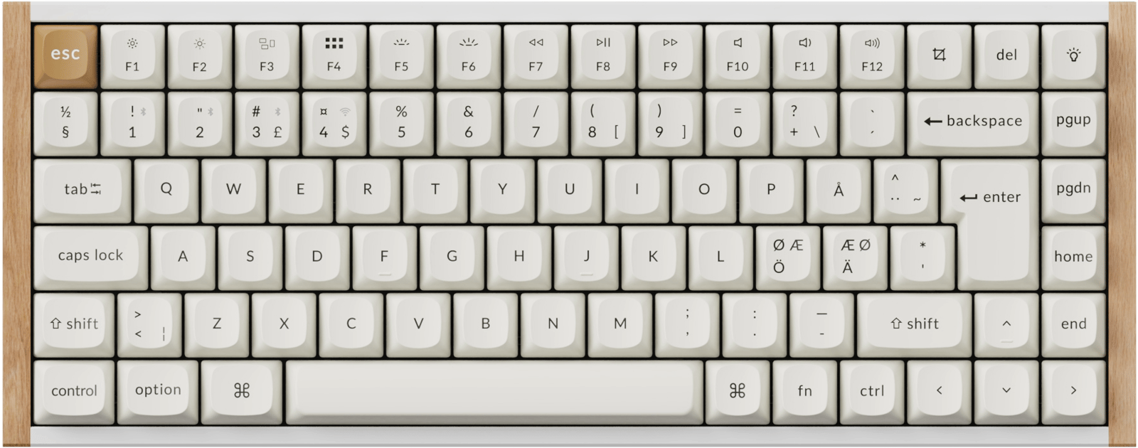 Keychron K2 HE SE Wireless Tri-Mode Hot Swap QMK Gateron 2.0 Purple Magnetic Switch Wood Vit