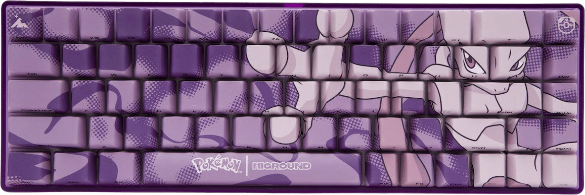 Higround Pokémon Base 65 Hotswap Mewtwo ANSI White Flame