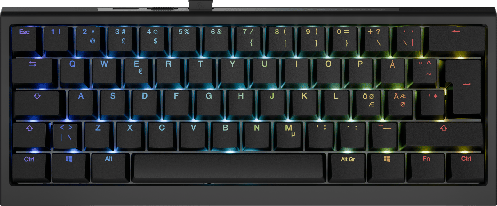 Ducky - One X Black Nordic 60% Ducky Inductive Switch (analog)