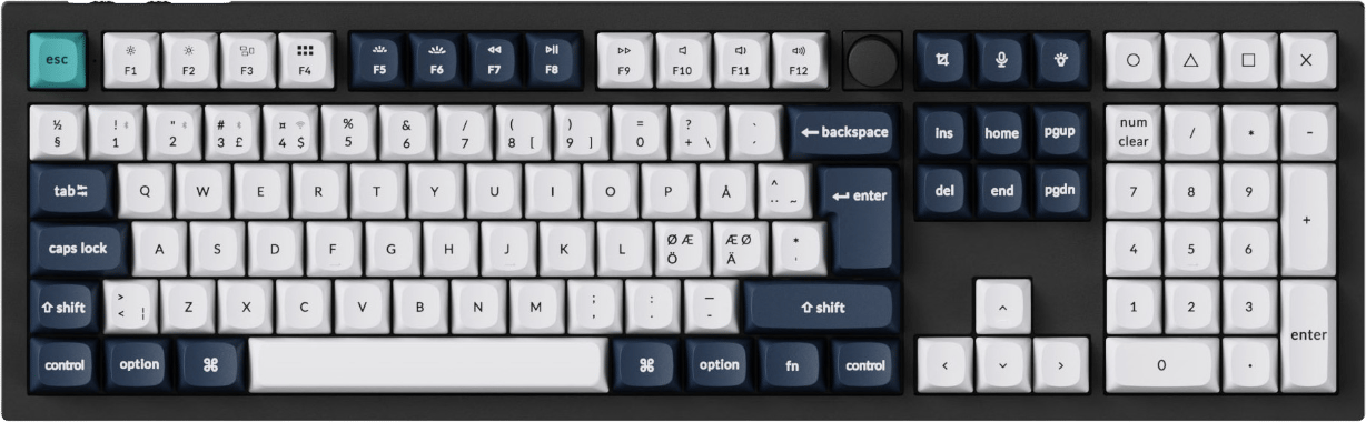 Keychron Q6 MAX 100% Knob Wireless Gateron Jupiter Banana Carbon Black