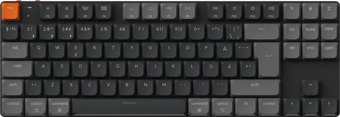Keychron K1v6 RGB Aluminium Hot Swap QMK Keychron Low Profile 2.0 Red