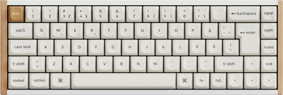 K6 HE SE Wireless Tri-Mode Hot Swap QMK Gateron 2.0 Purple Magnetic Switch Wood White