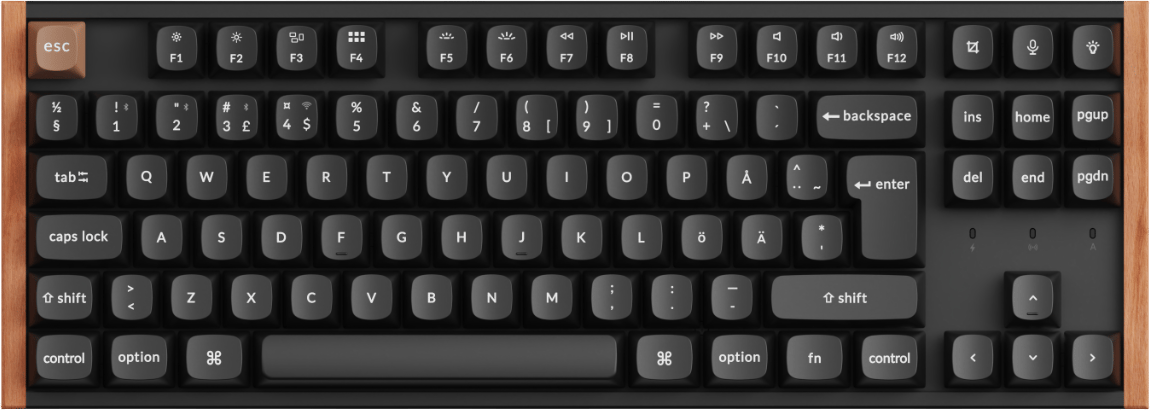 Keychron K8 HE SE Wireless Tri-Mode Hot Swap QMK Gateron 2.0 Purple Magnetic Switch Wood Black