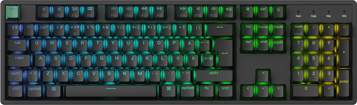 Keychron K10 HE Wireless Tri-Mode Hot Swap QMK Gateron 2.0 Purple Magnetic Switch Black