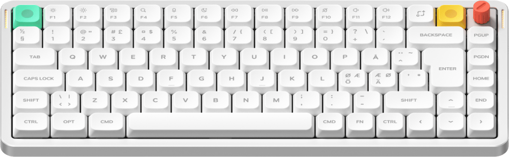 NuPhy Air75 V3 Nova White Brown Nano Switch