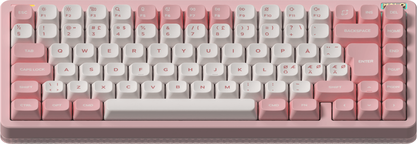 NuPhy Halo75 V2 Sakura Fizz with Lemon Switch - Inet.se