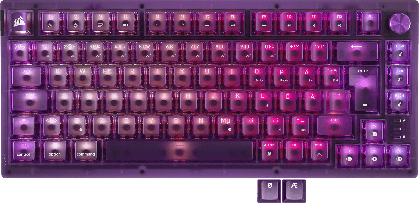 Corsair K65 Plus Wireless 75% Atomic Purple
