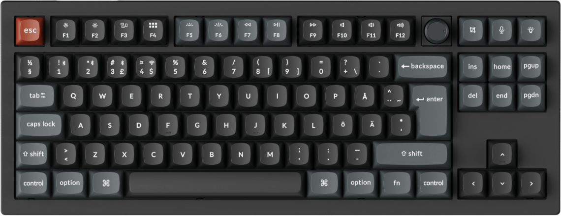 V3 Ultra 80% 8K Wireless Tri-Mode Black Keychron POM Red