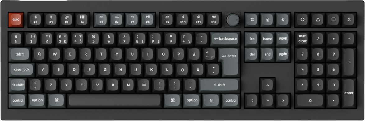 V6 Ultra 100% 8K Wireless Tri-Mode Black Keychron POM Red