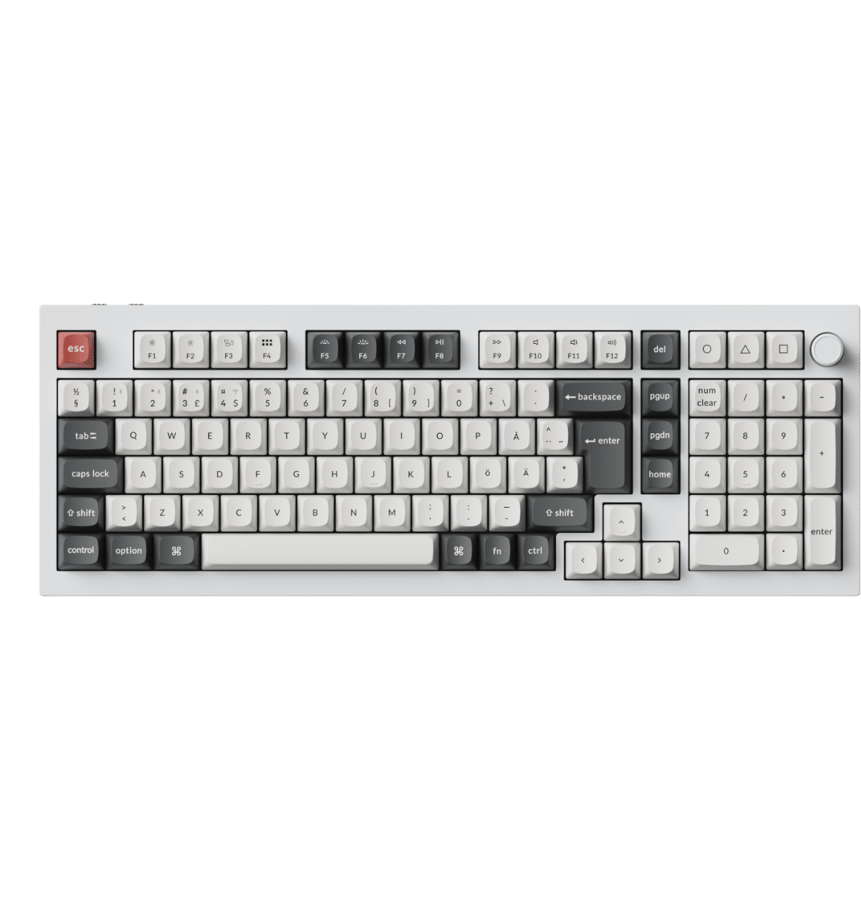 Q5 Ultra 96% 8K Wireless Tri-Mode White Keychron POM Brown