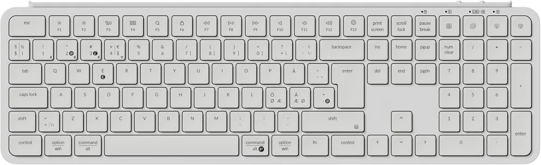 B6 Pro Ultra-Slim Trådlöst Tangentbord Vit