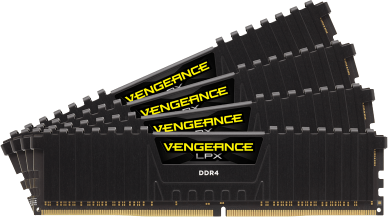 Corsair 16GB (4x4GB) DDR4 2666MHz CL16 Vengeance LPX Svart
