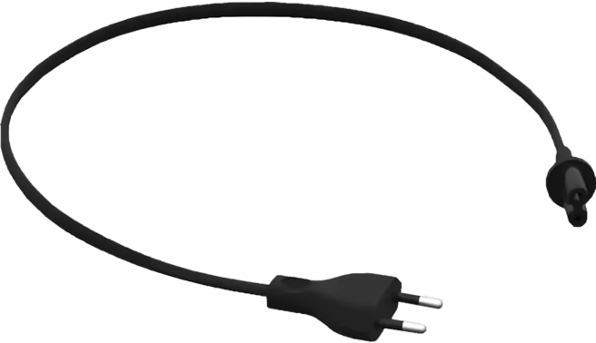 Strömkabel till Sonos Five | Beam | Amp | Sub| Arc | Play 5 0,5m Svart