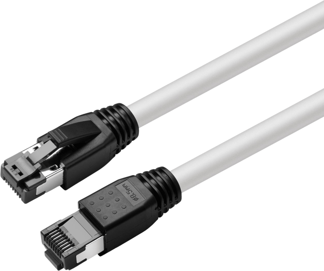 MicroConnect LSZH Nätverkskabel CAT8.1 Vit 5m