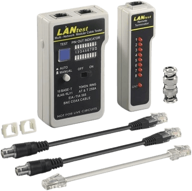 MicroConnect Cable tester RJ-11/12/45, CAT 5/6