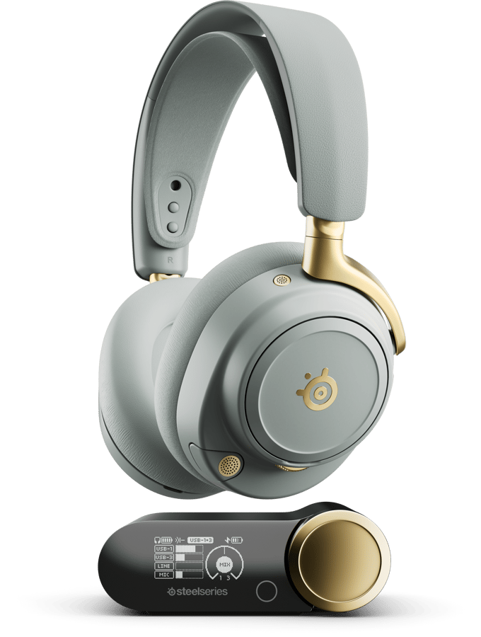 SteelSeries Arctis Nova Elite Sage & Gold