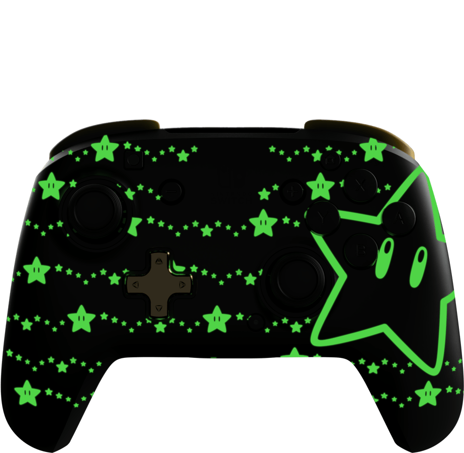 PDP Rematch trådlös kontroller Mario Stars Glow