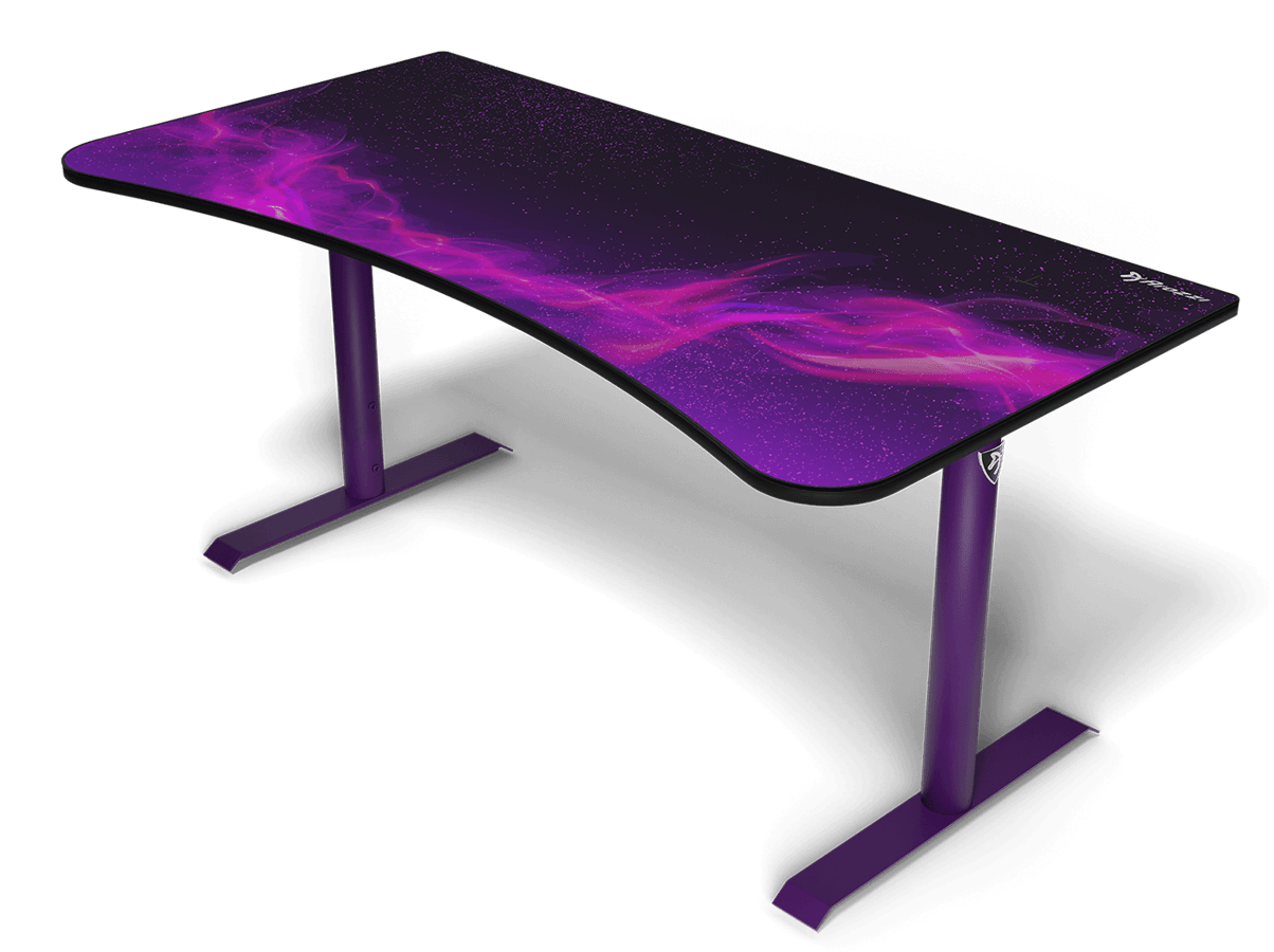Arozzi Arena Gaming Desk Deep Purple Galaxy