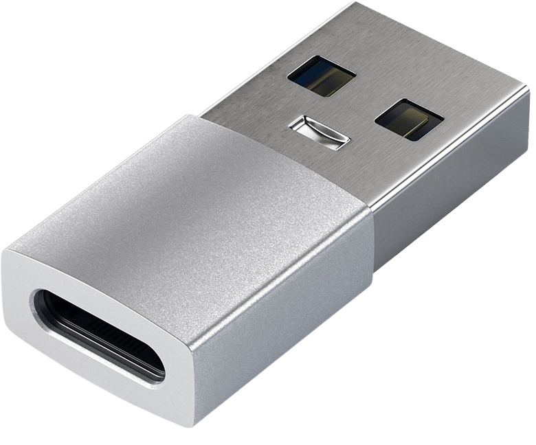 Satechi Adapter USB-A till USB-C Silver