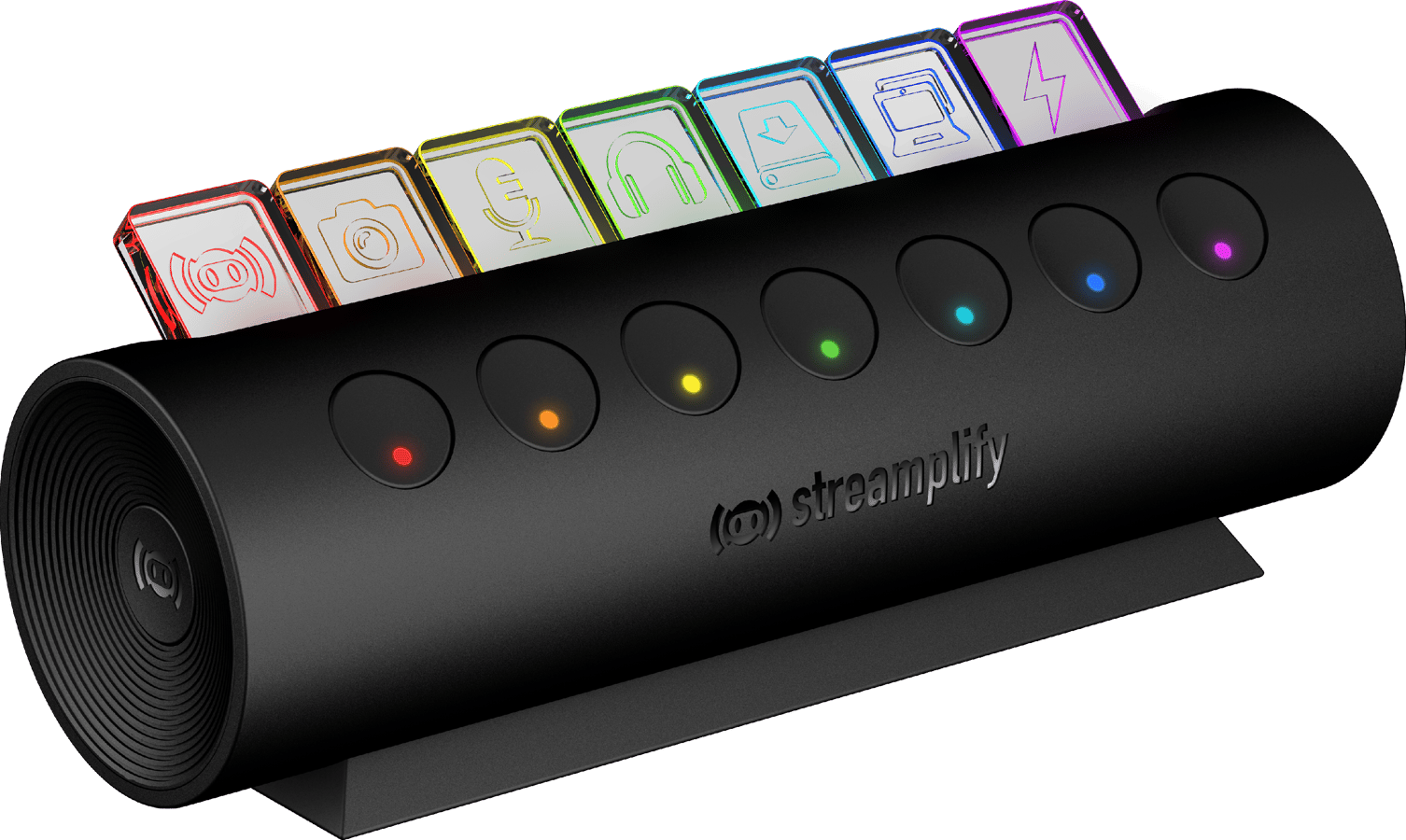 Streamplify HUB DECK 5, RGB 5-Port USB Hubb, 12V - Svart