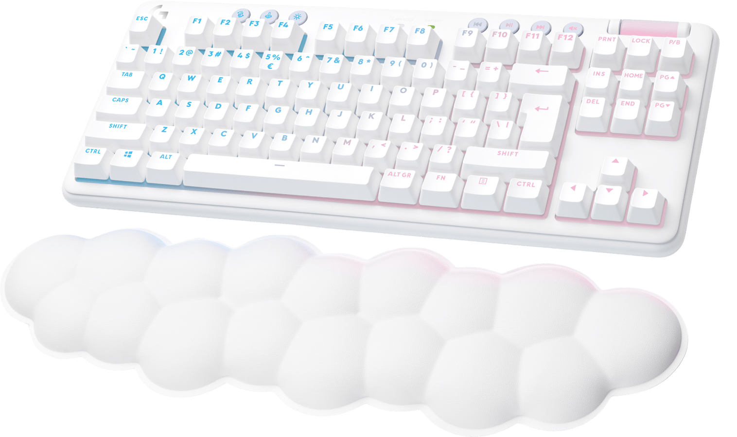 Logitech G715 Wireless Gaming Keyboard TKL Vit Tactile