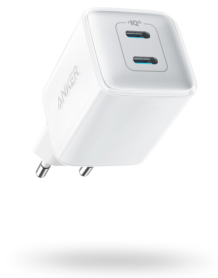 Anker PowerPort III 40W, 2x USB-C, Vit