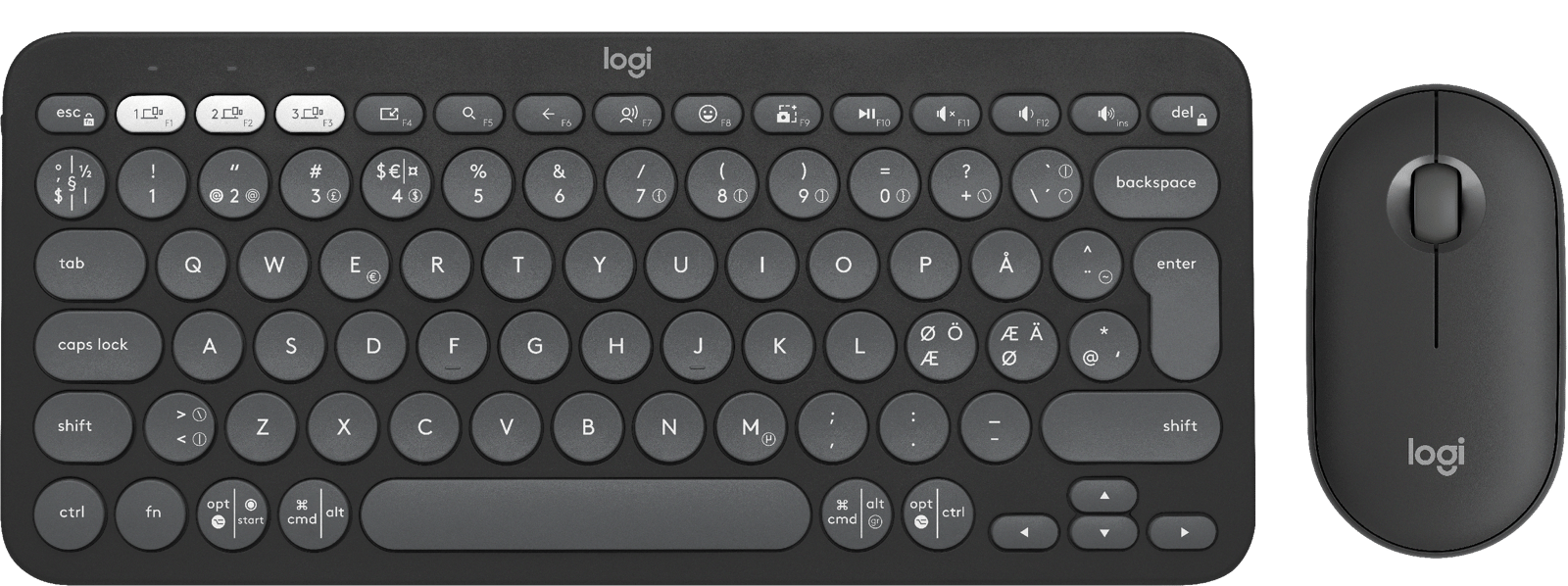Logitech Pebble 2 Combo Kit Graphite