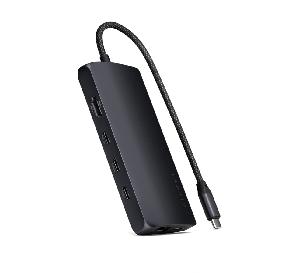 Satechi USB-C Multiport Adapter 8K med Ethernet Midnattsblå