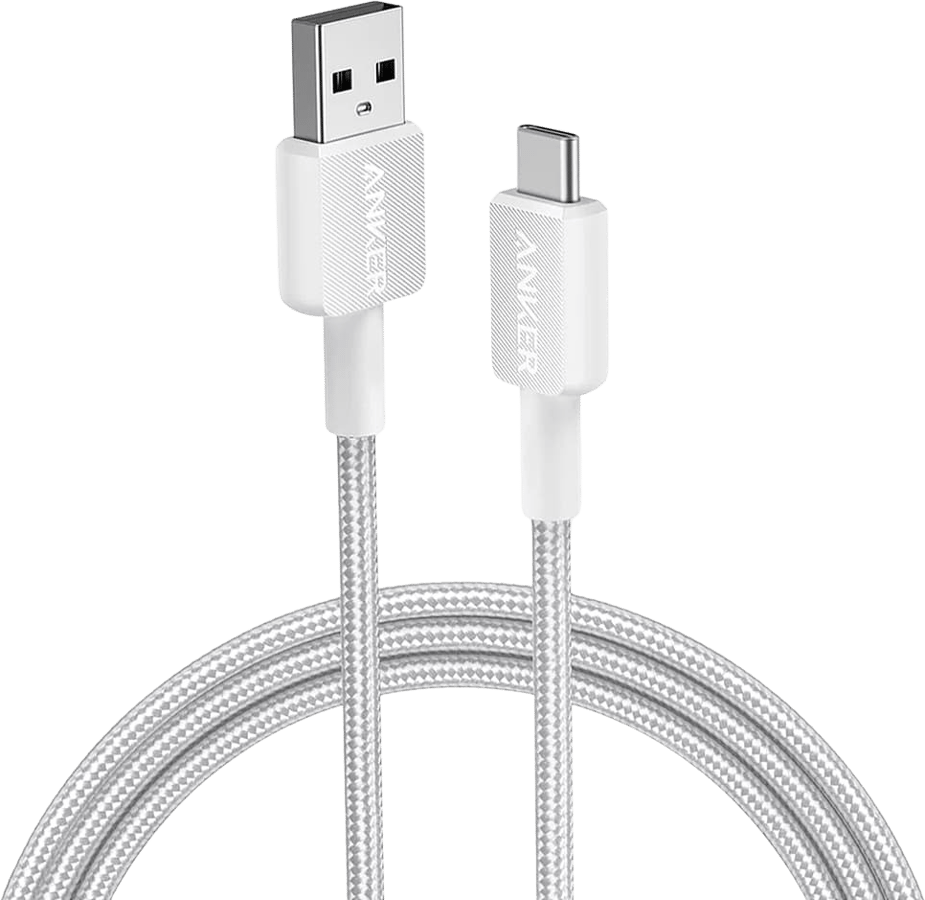 Anker 322 USB-A to C, 0,9m, Vit